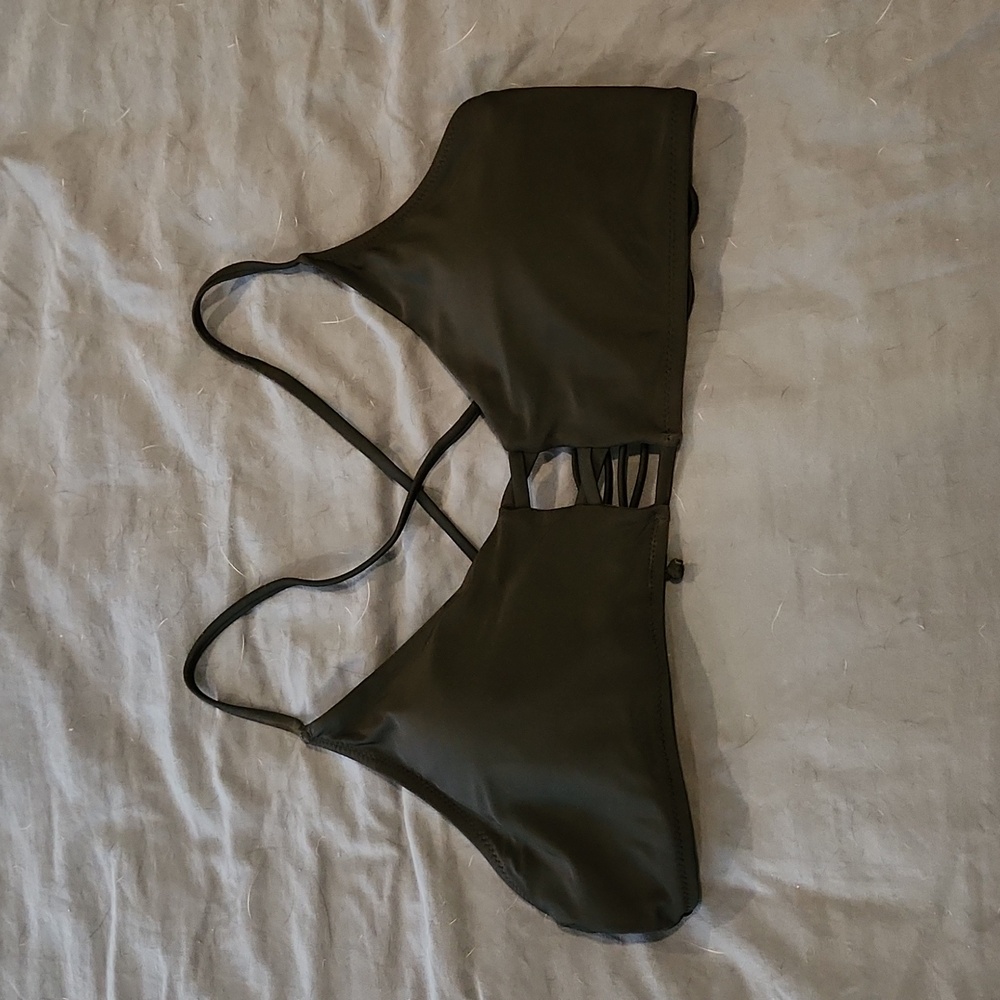 Black Strappy Bikini Top